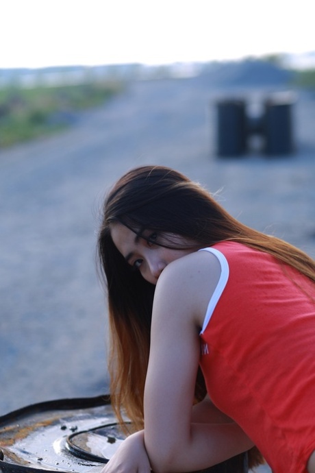 Beautiful Asian girl posing in her sexy lingerie and outfit in her compilation